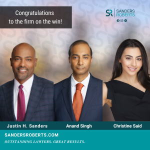 Sanders Roberts LLP Trial team wins defense verdict